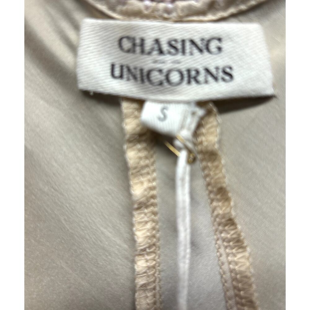 Chasing Unicorns BNWT Vintage-Inspired Embroidered Silk Dress Size S - Picture 14 of 14